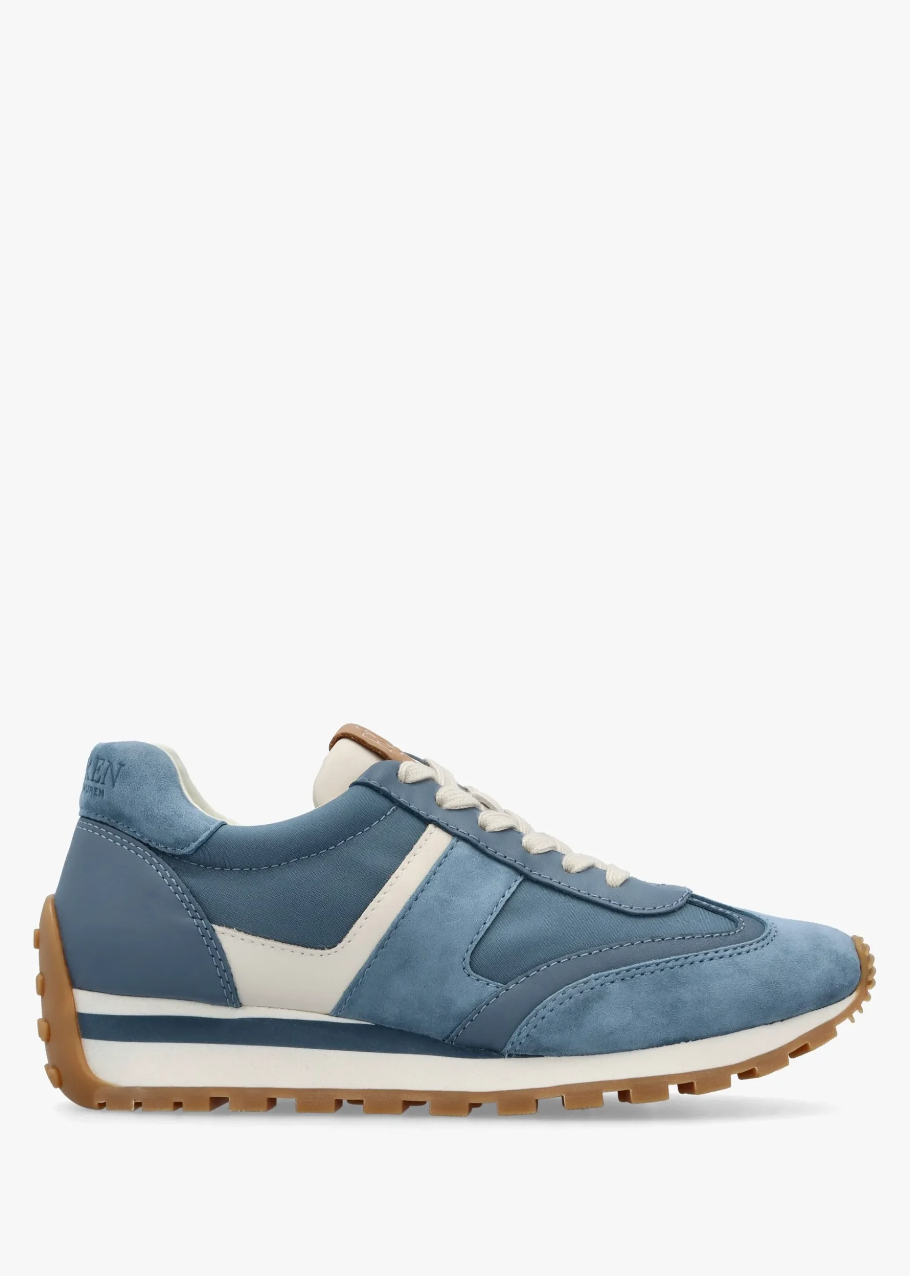 Dani Colour Block Blue Dust Suede Trainers