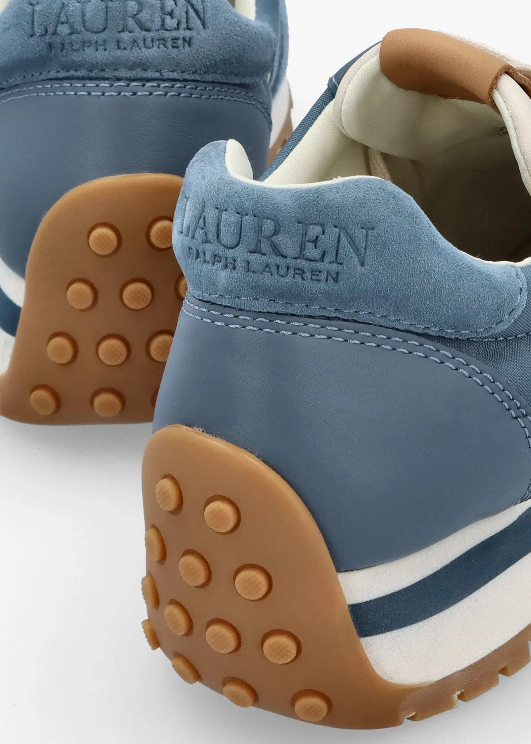 Dani Colour Block Blue Dust Suede Trainers