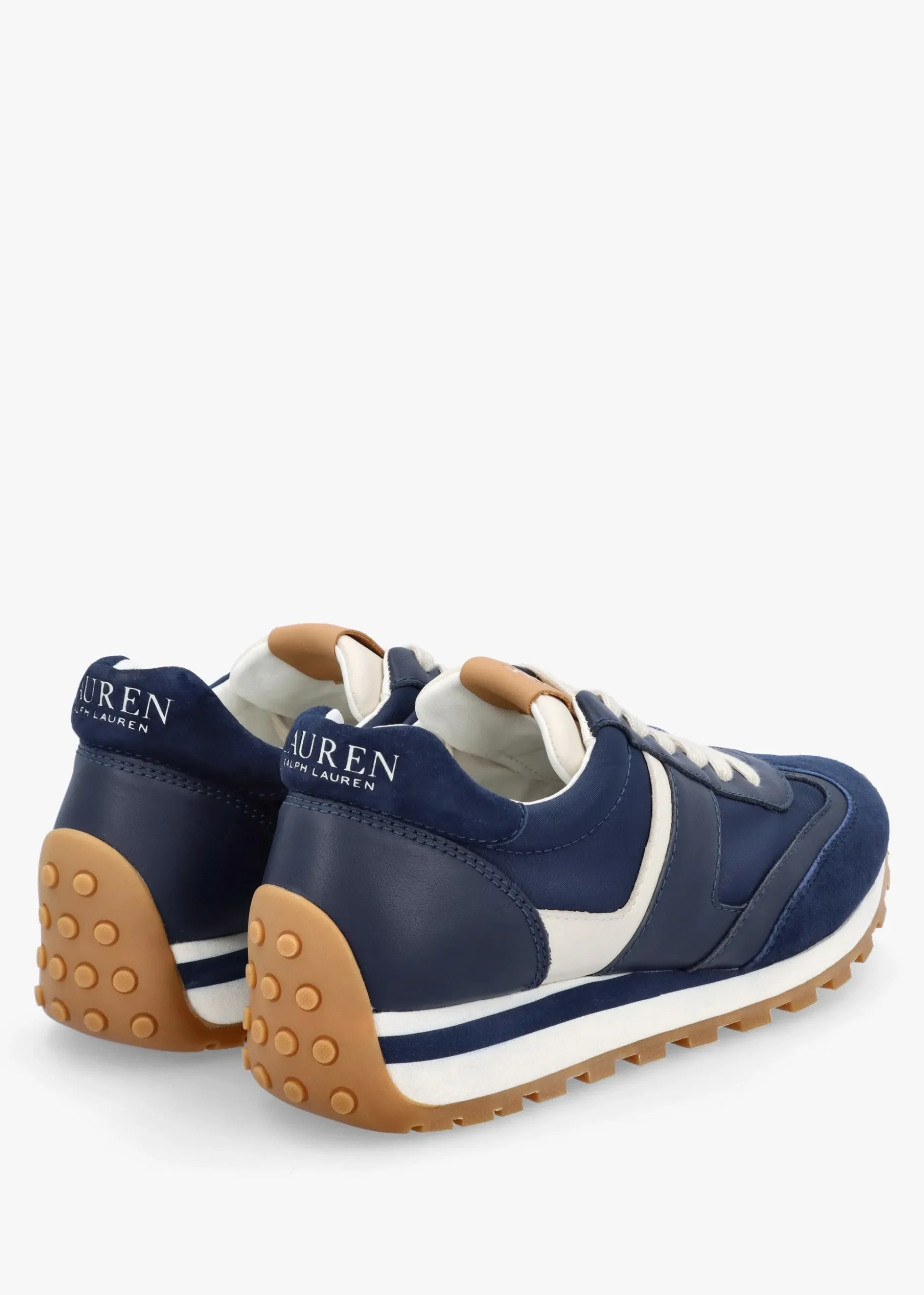 Dani Navy White Leather & Suede Trainers