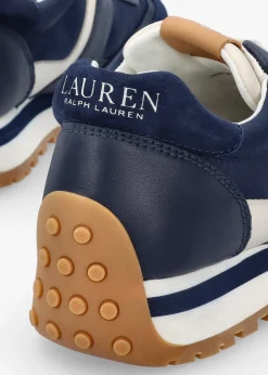 Dani Navy White Leather & Suede Trainers