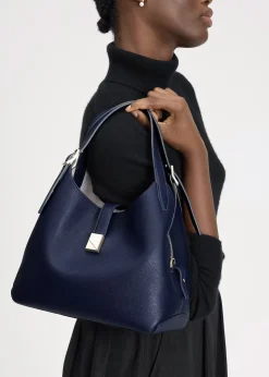 Deco Parisian Leather Cross-Body Tote Bag