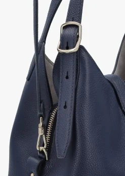Deco Parisian Leather Cross-Body Tote Bag