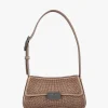 Diamante Satin Bronze Evening Bag