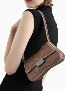 Diamante Satin Bronze Evening Bag