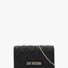 Diamond Quilt Flapover II Nero Cross-Body Bag