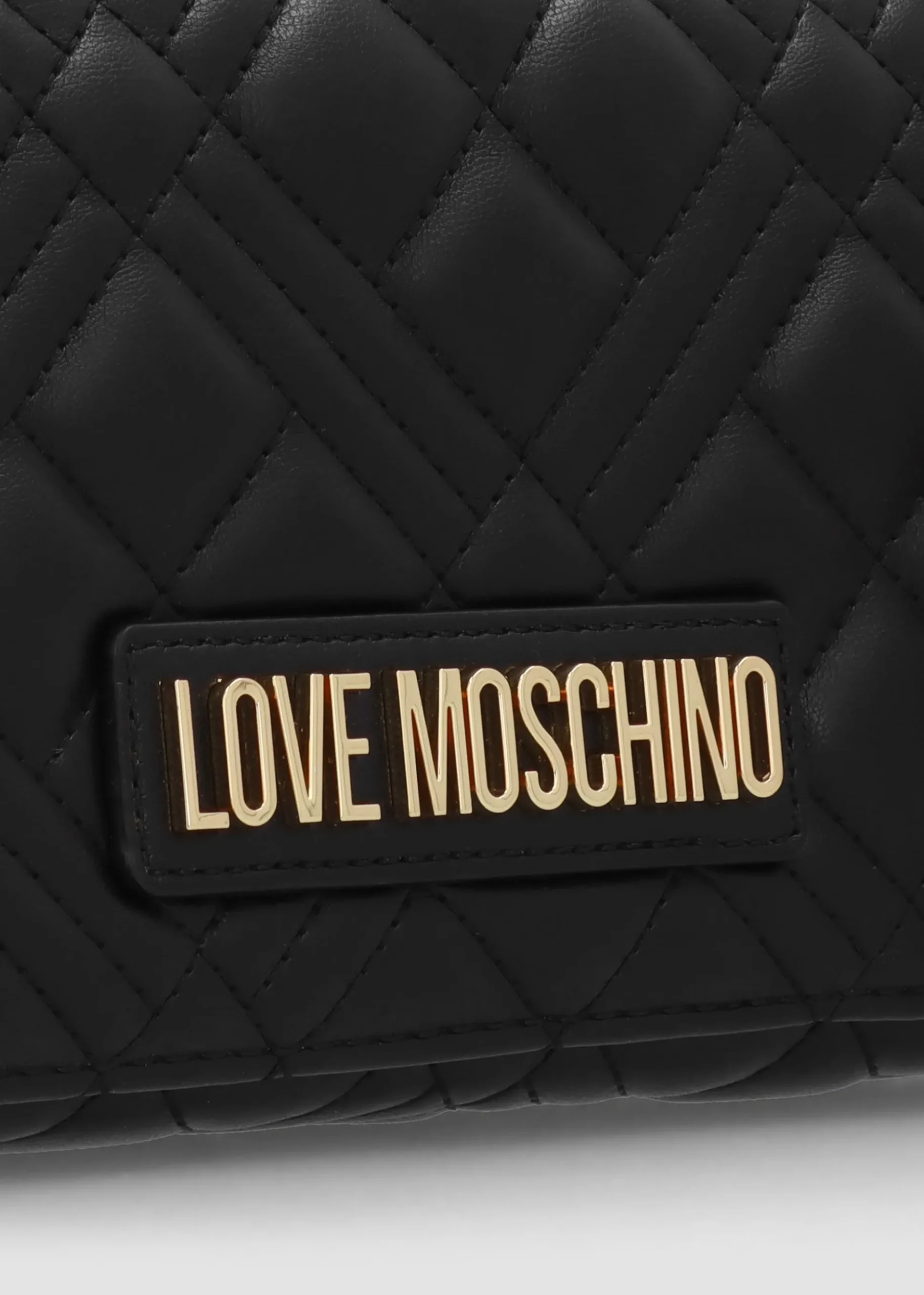 Diamond Quilt Flapover II Nero Cross-Body Bag