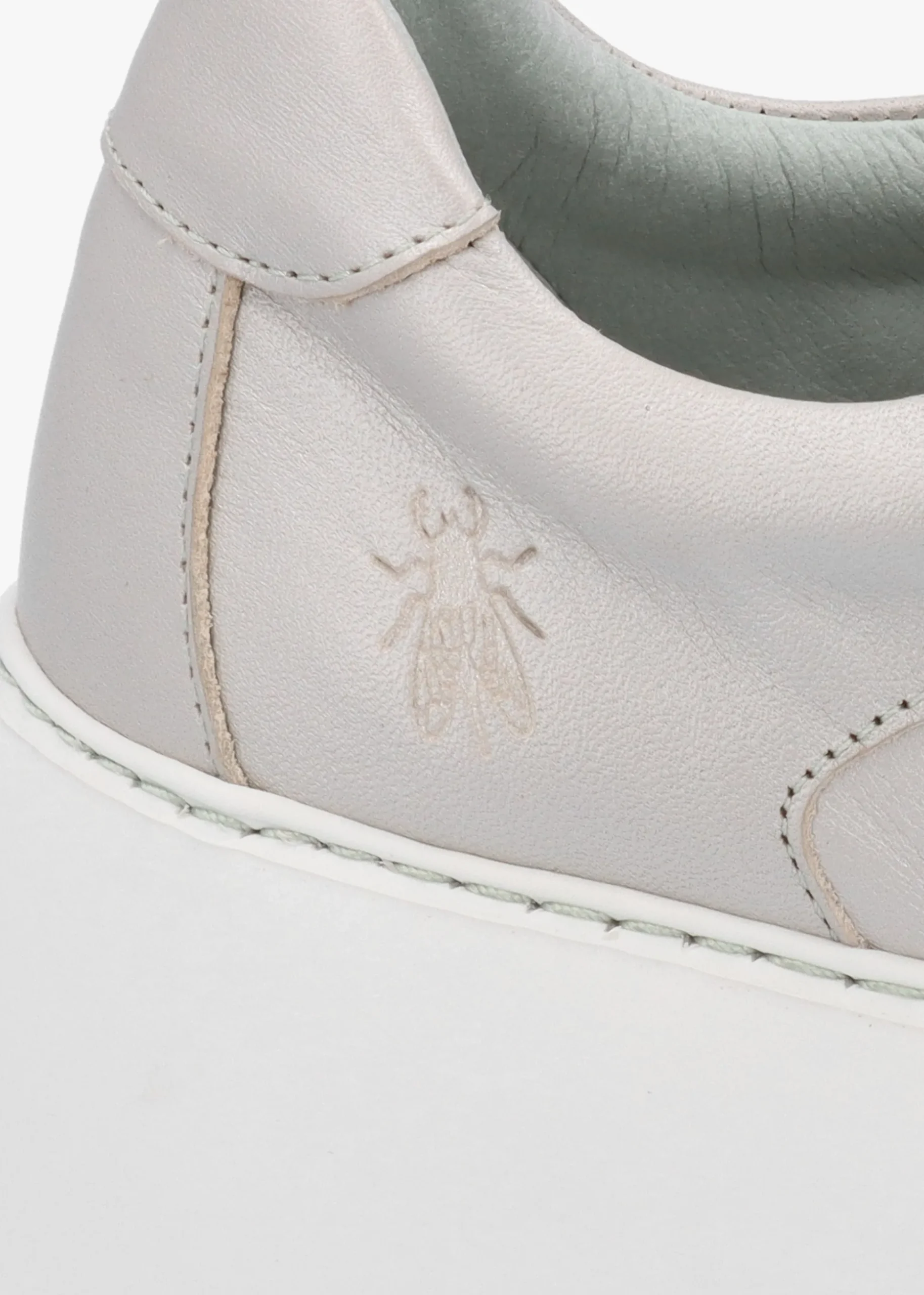 Dipo Silver Leather Wedge Trainers