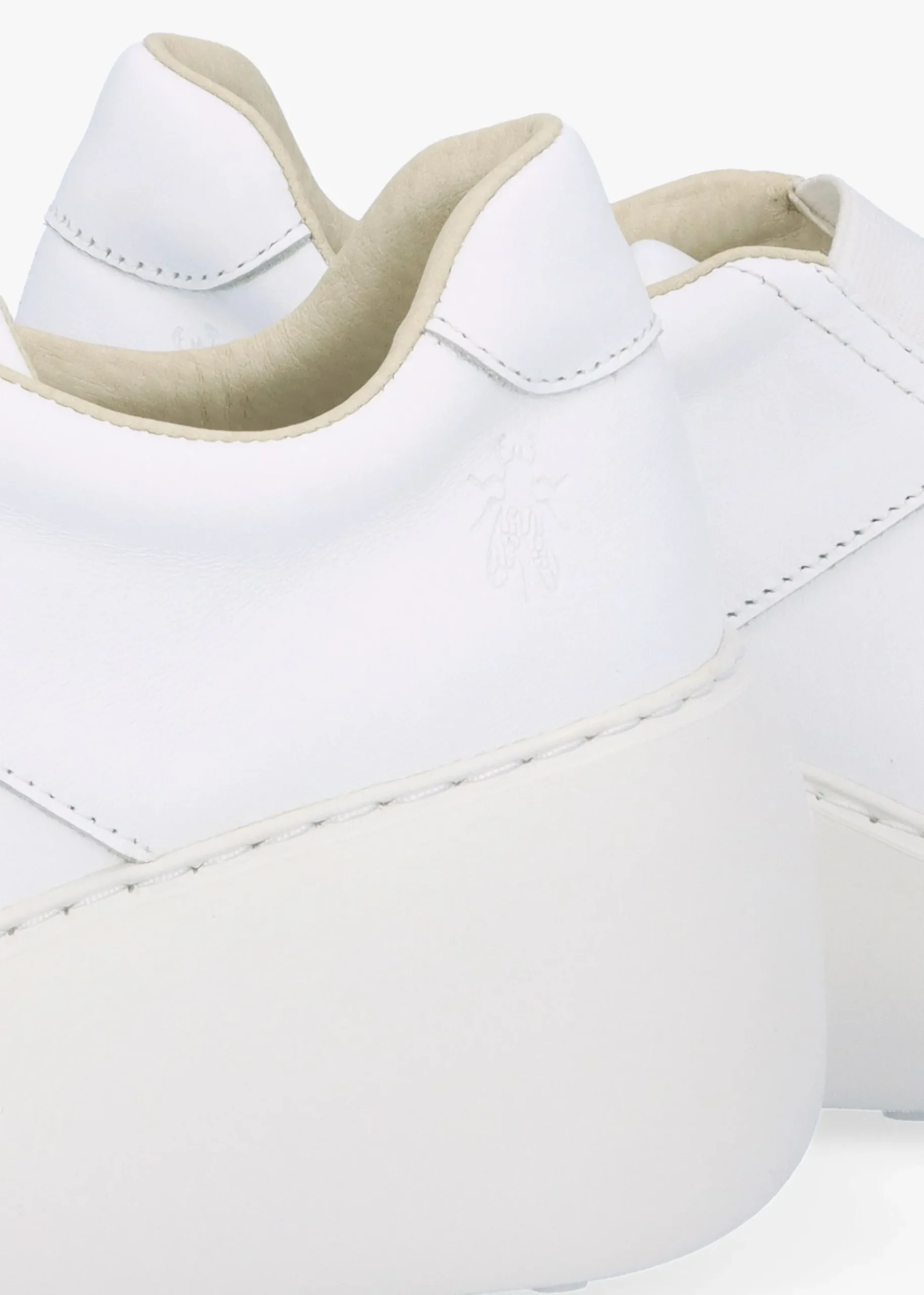 Dito II White Leather Wedge Trainers