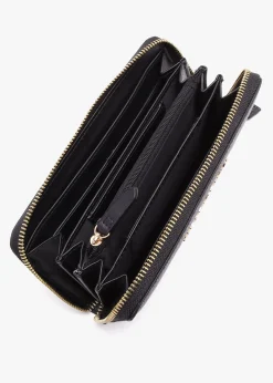 Divina Nero Zip Around Wallet