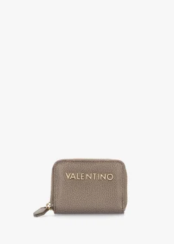 Divina Taupe Pebbled Coin Purse