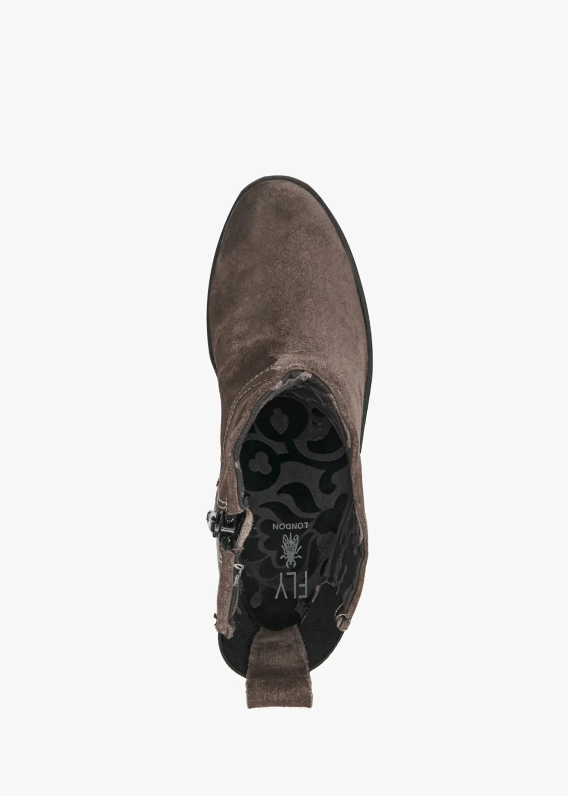 Doxe Anthracite Black Suede Wedge Boots