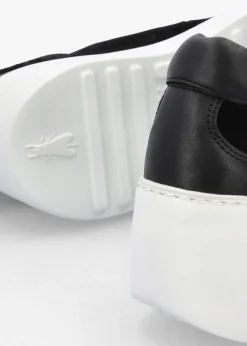 Dufy Black Suede Wedge Trainers