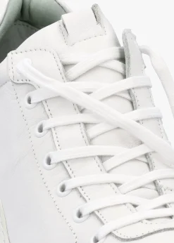 Dufy White Leather Wedge Trainers