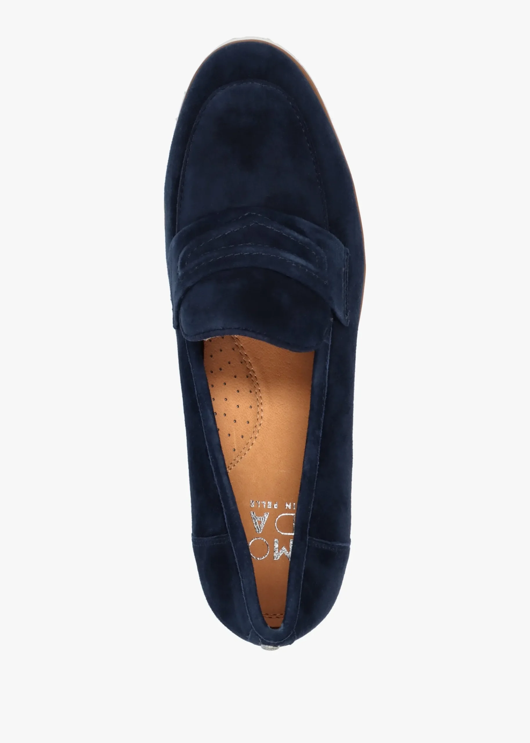 Ebonee Off Navy Suede Chunky Loafers