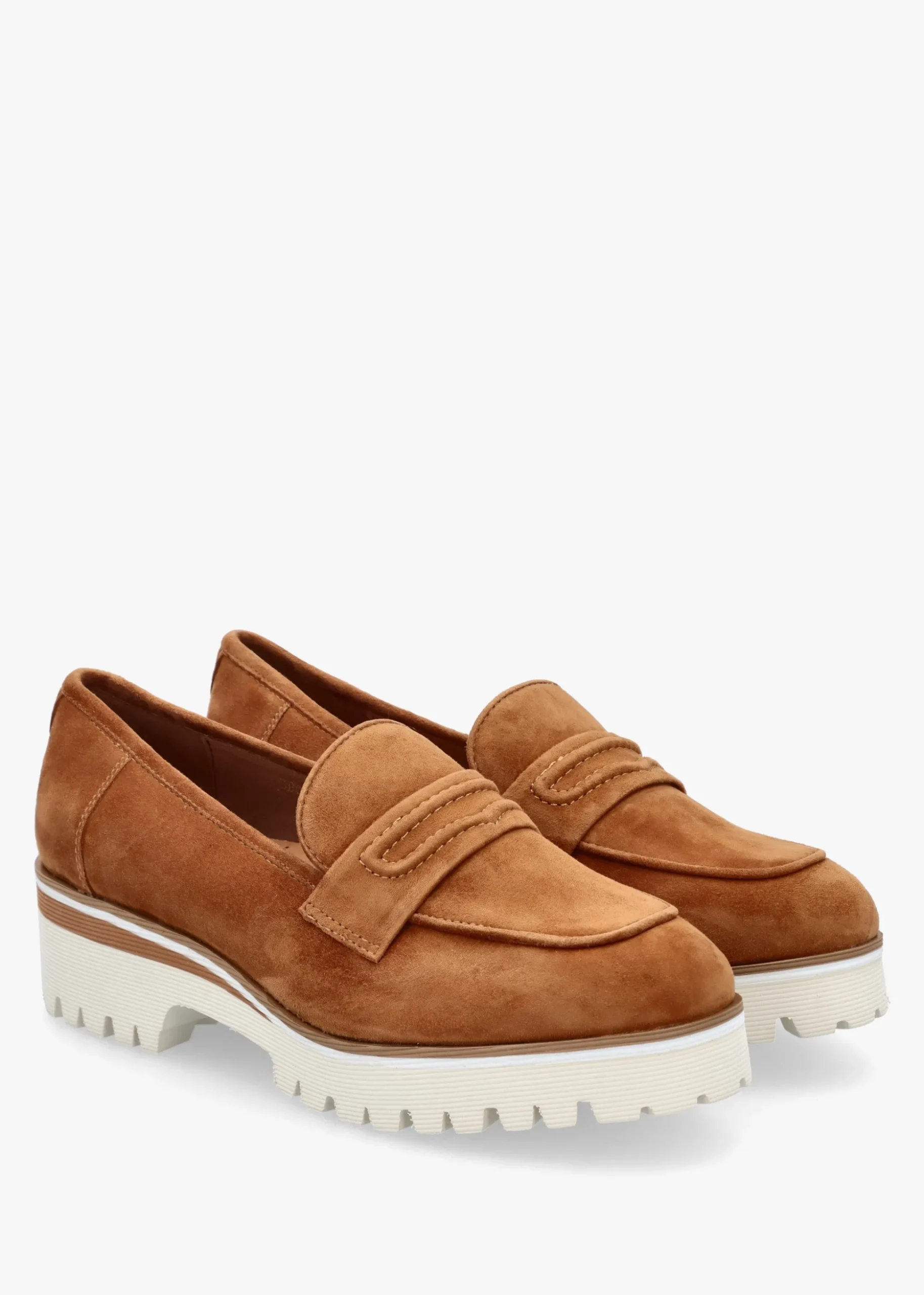 Ebonee Tan Suede Chunky Loafers