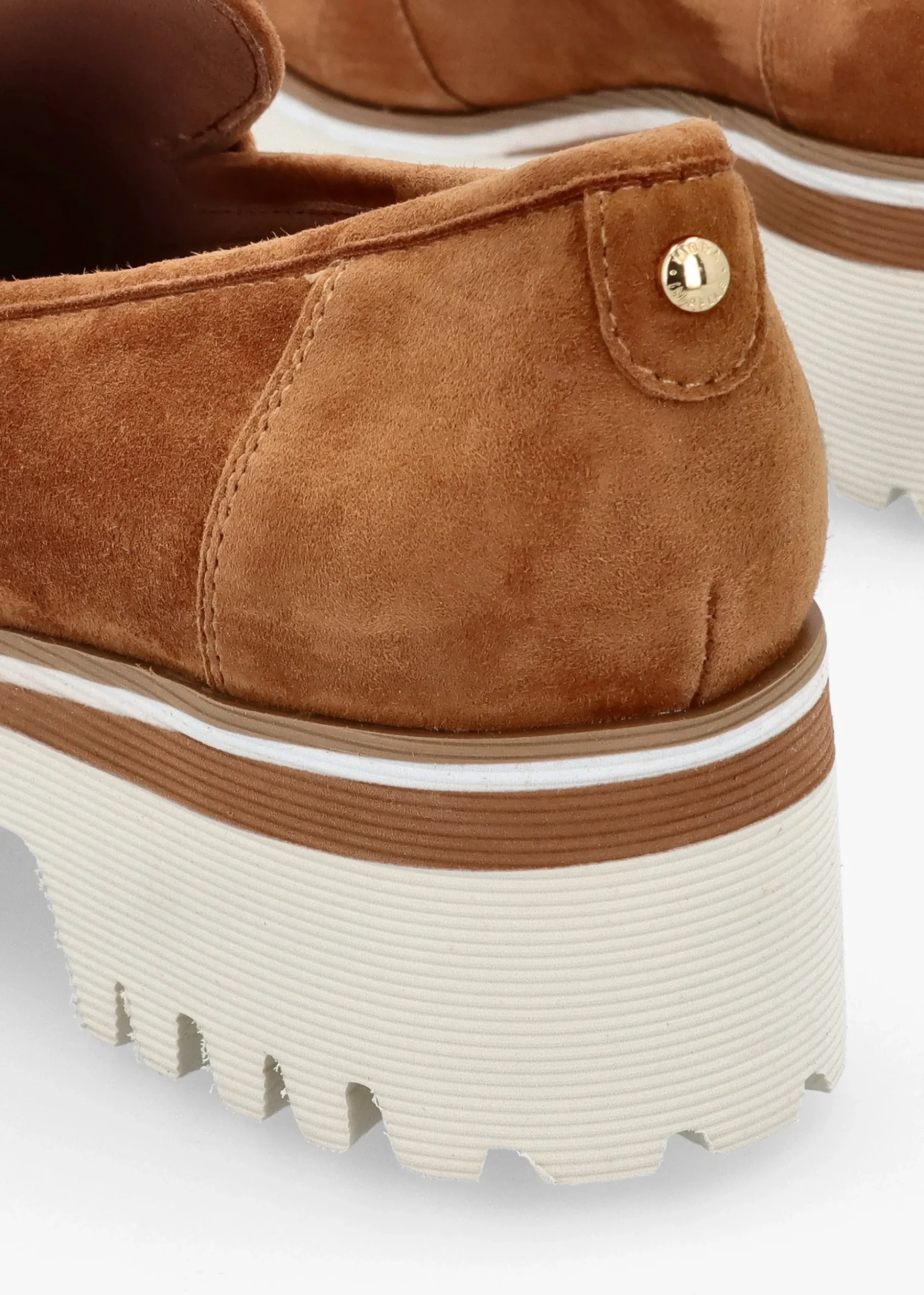 Ebonee Tan Suede Chunky Loafers