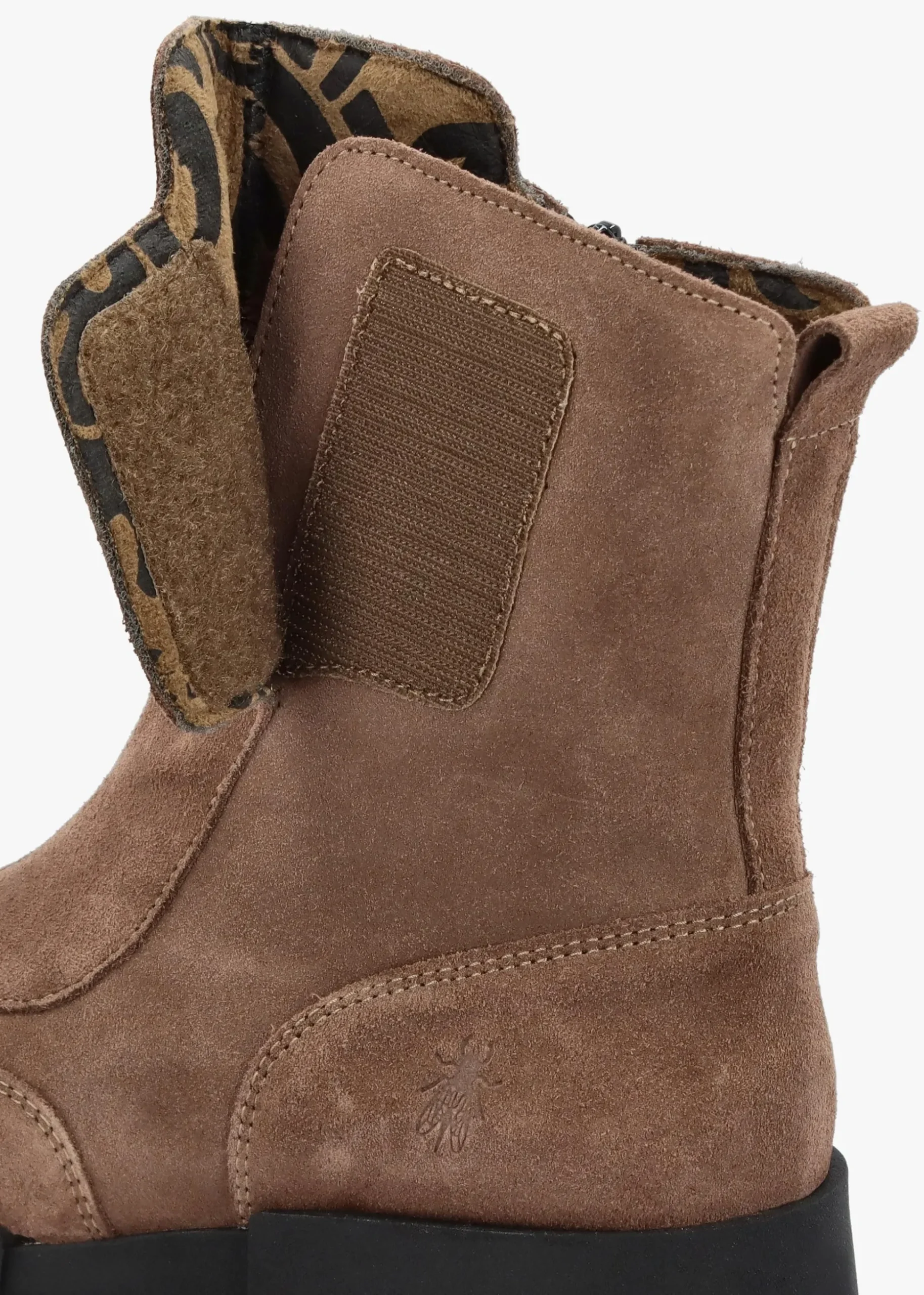Egli Taupe Suede Block Heel Chunky Ankle Boots