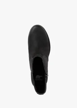 Emelie II Zip Black Sea Salt Leather Waterproof Ankle Boots