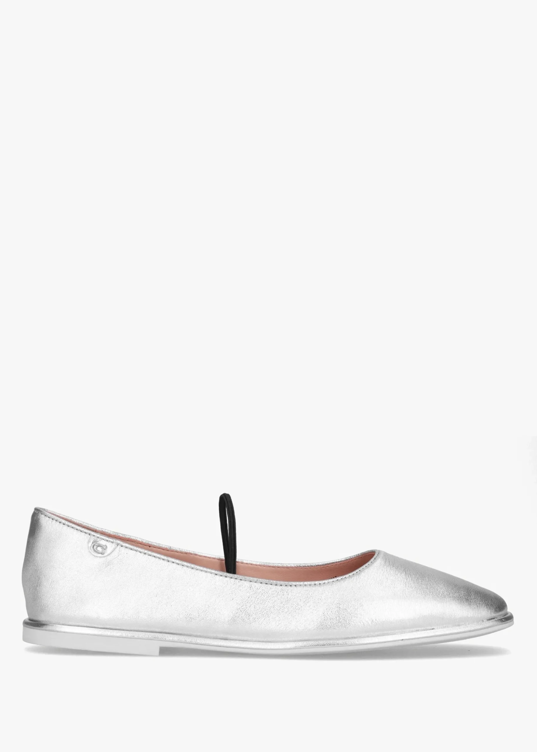 Emilia Silver Metallic Leather May Janes