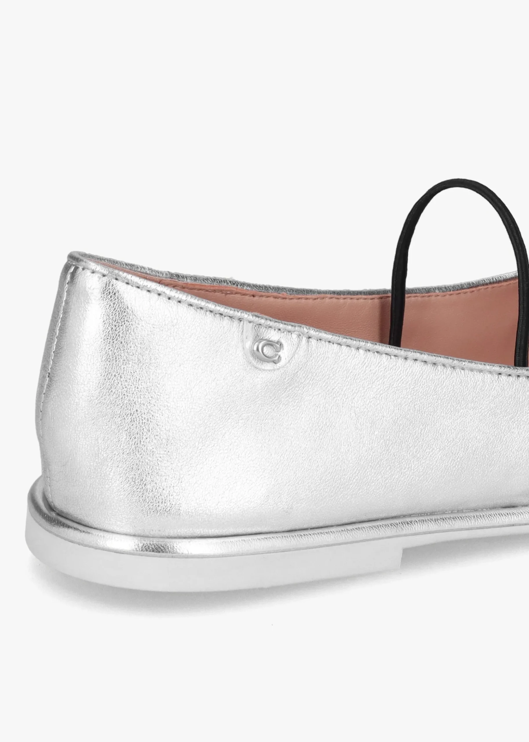 Emilia Silver Metallic Leather May Janes