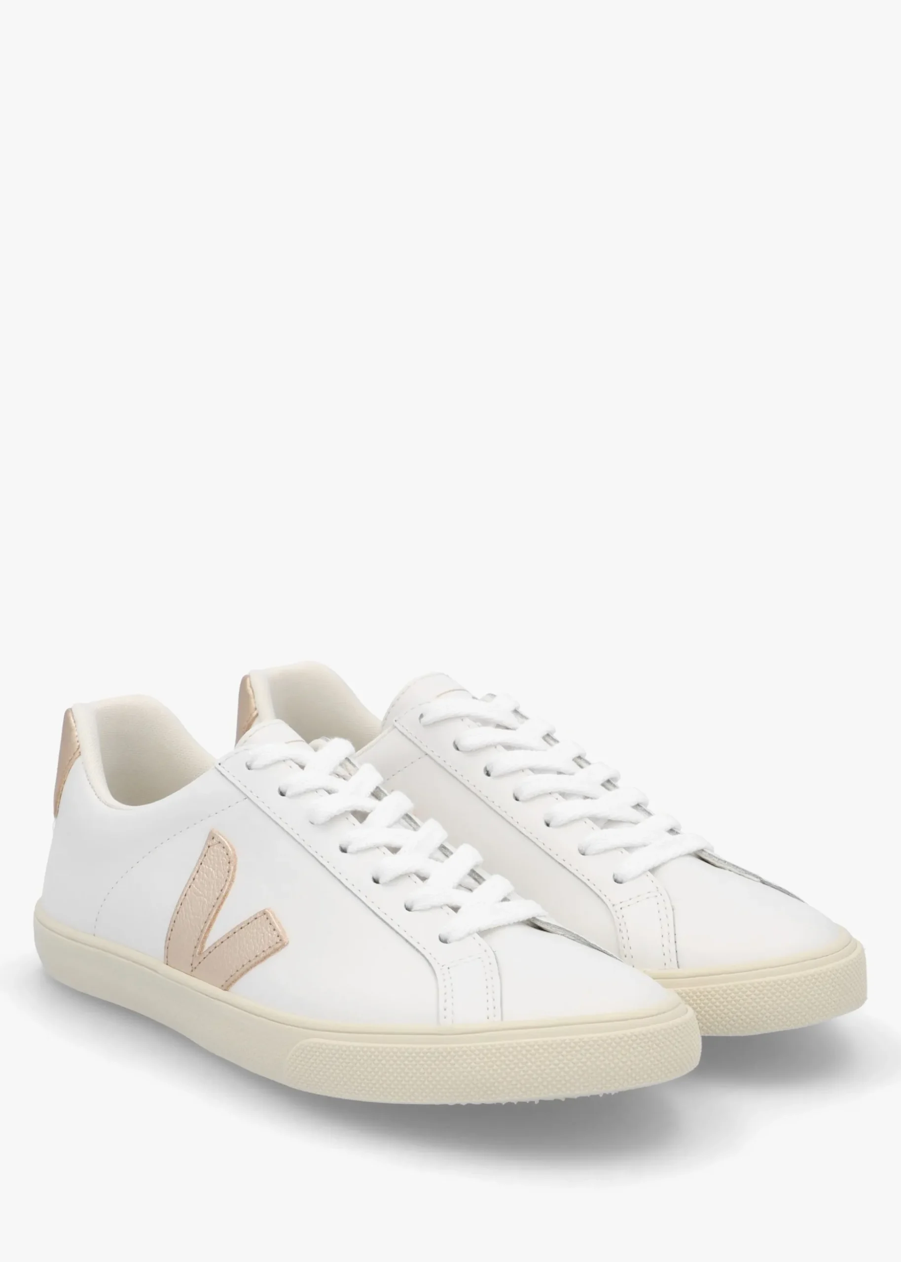 Esplar Logo Leather Extra White Platine Trainers