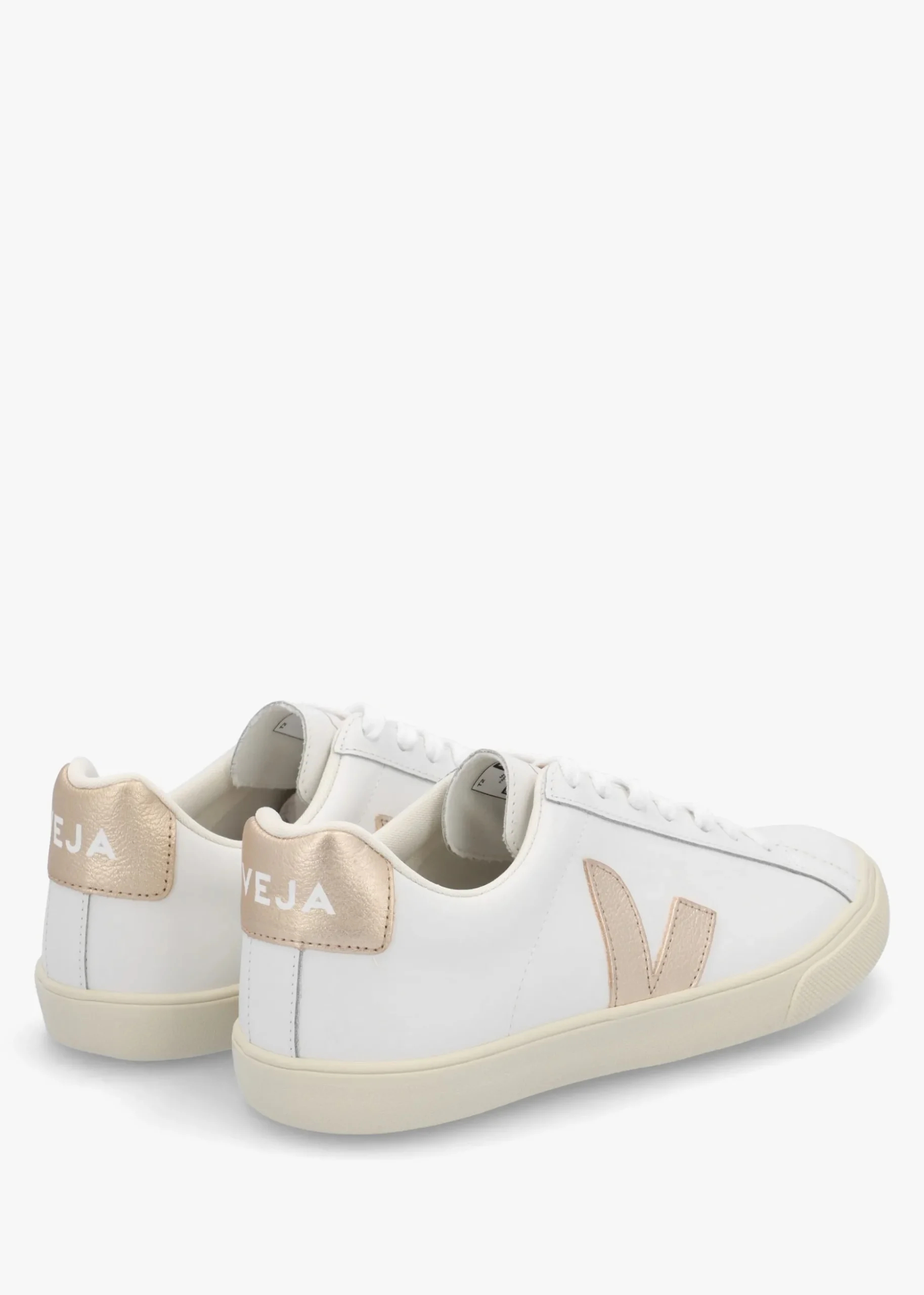 Esplar Logo Leather Extra White Platine Trainers