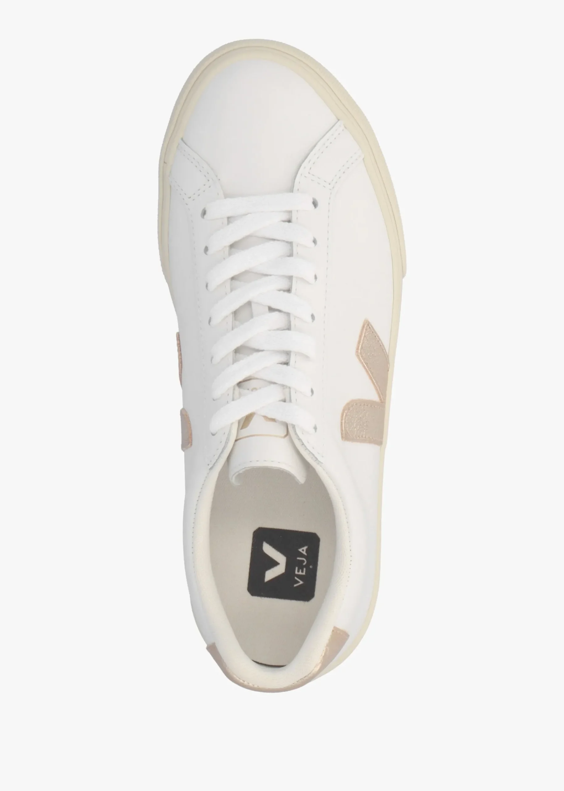 Esplar Logo Leather Extra White Platine Trainers