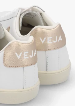 Esplar Logo Leather Extra White Platine Trainers