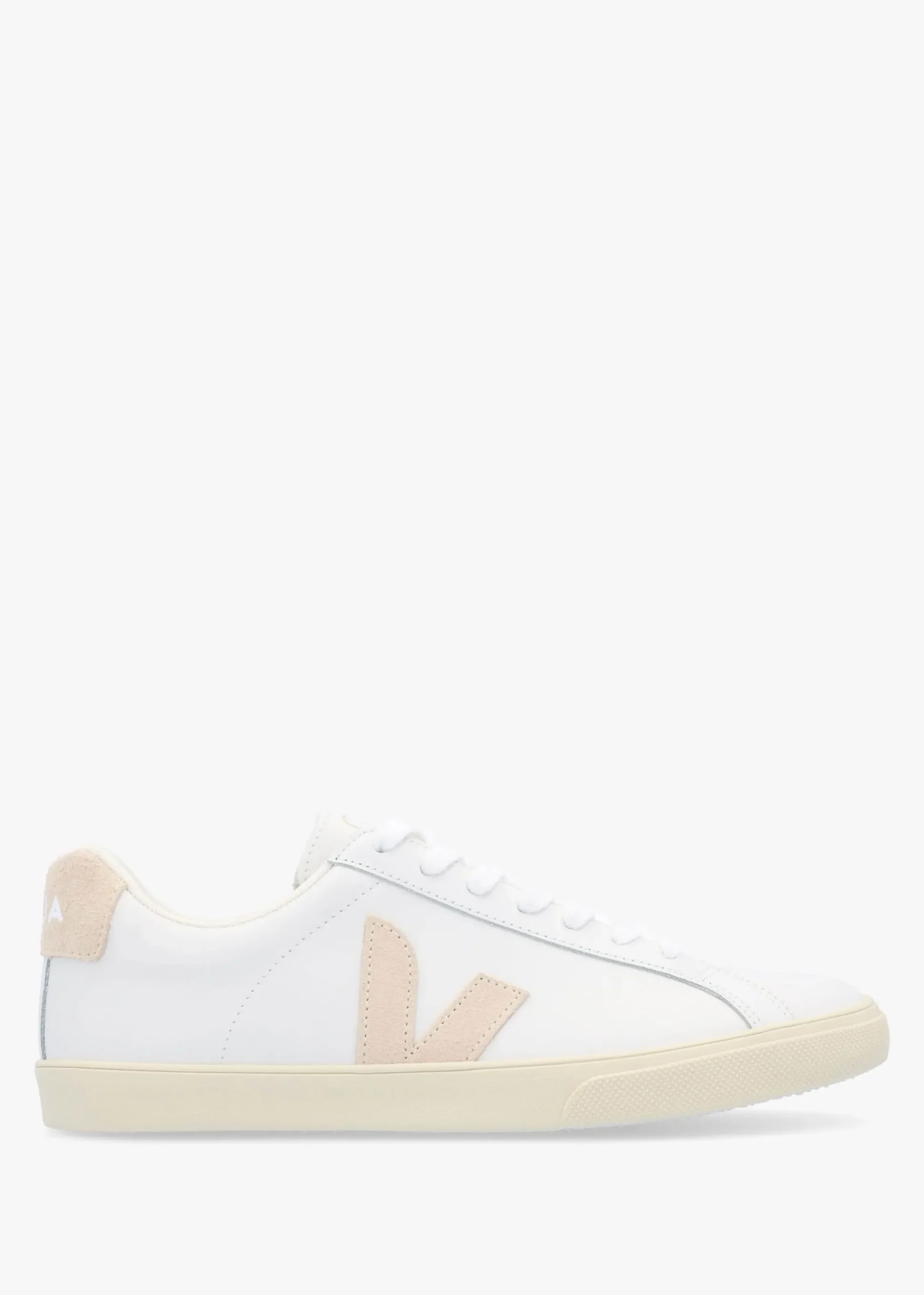 Esplar Logo Leather Extra White Sable Trainers