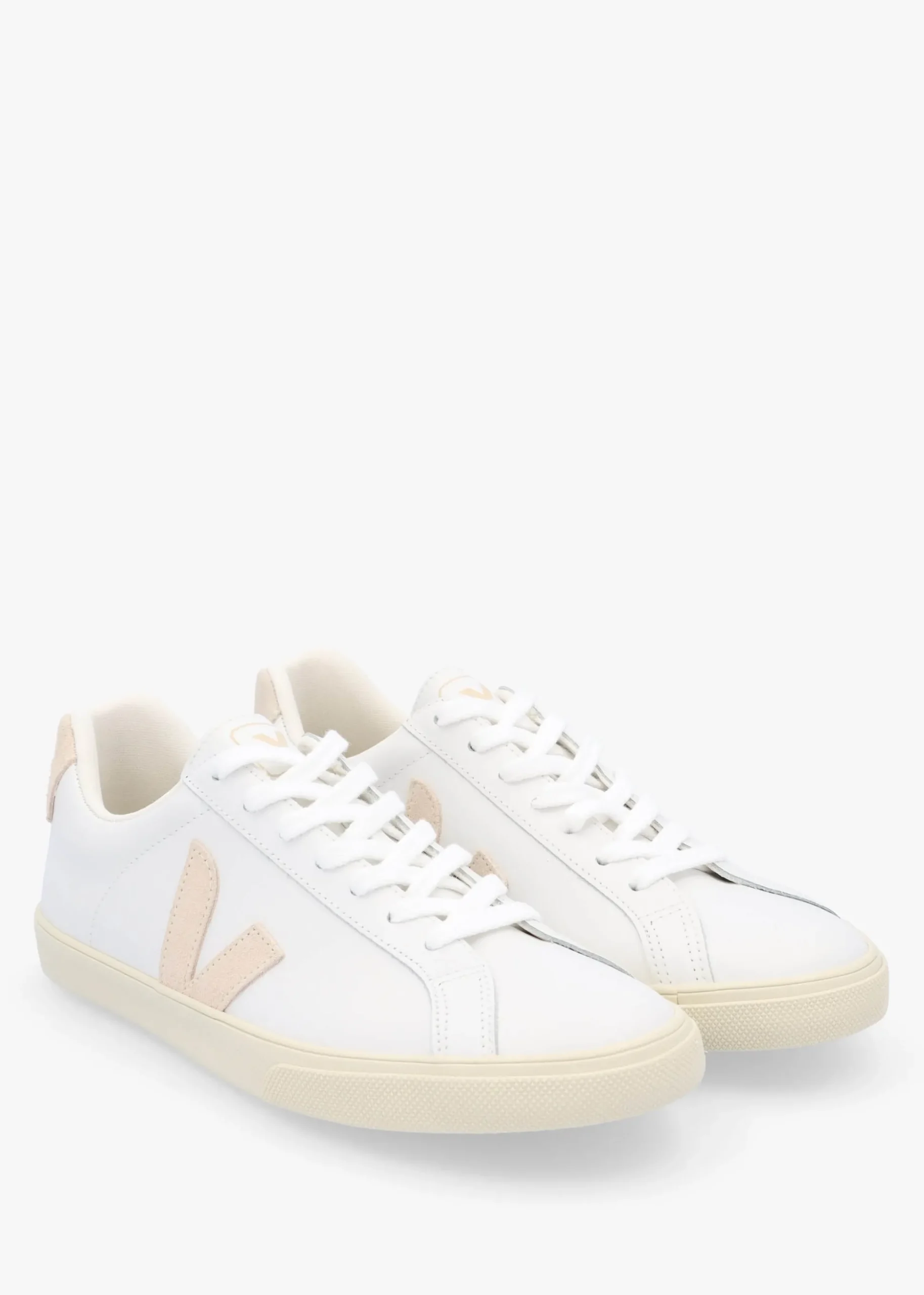 Esplar Logo Leather Extra White Sable Trainers