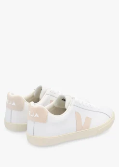 Esplar Logo Leather Extra White Sable Trainers