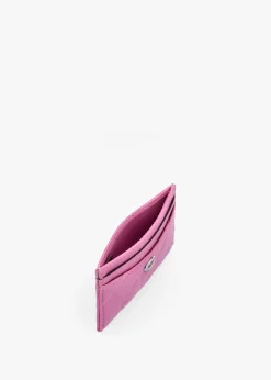 Essentials Quilted Pillow Fuchsia Leather Card Case