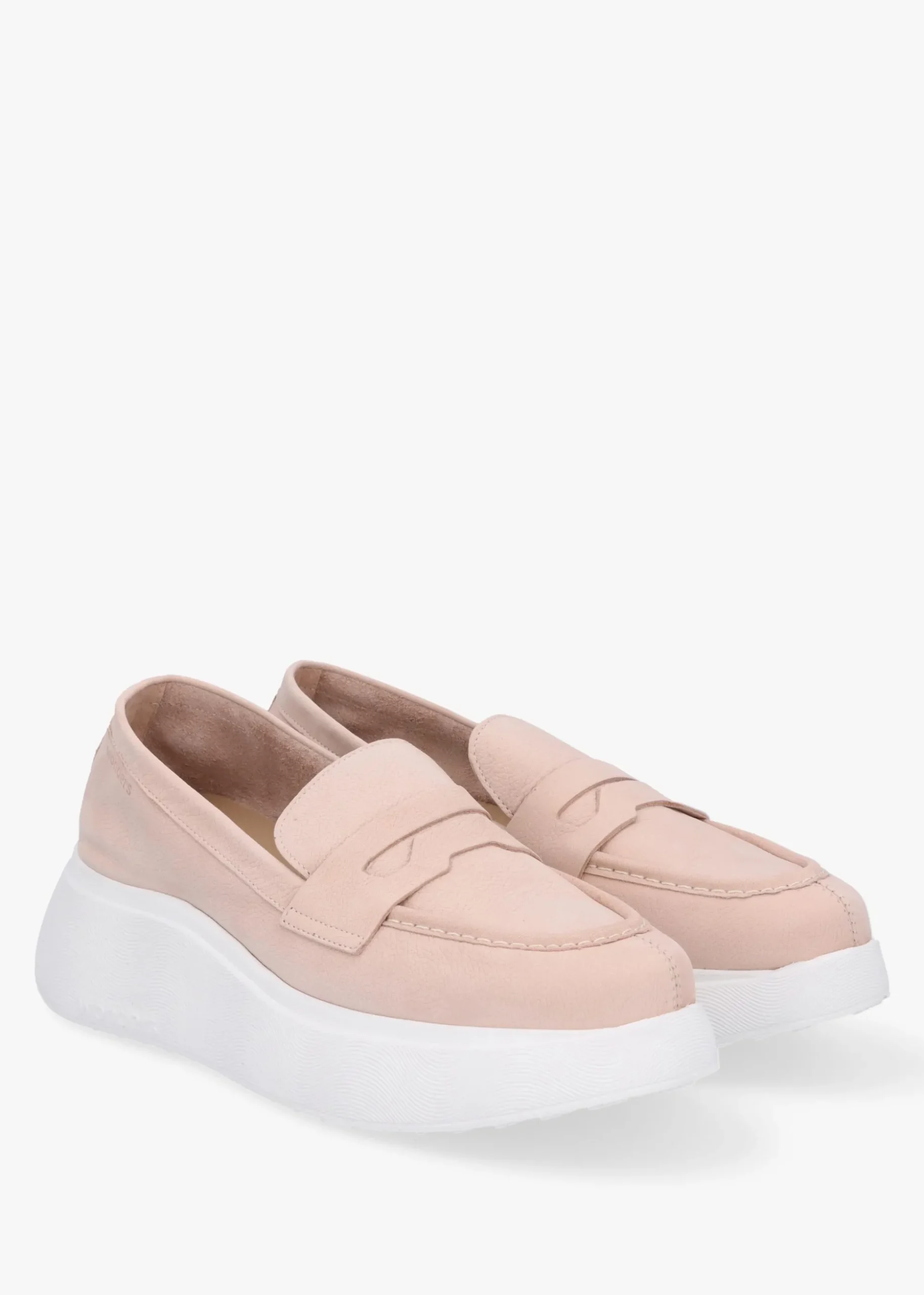 Estela Nude Nubuck Leather Chunky Loafers