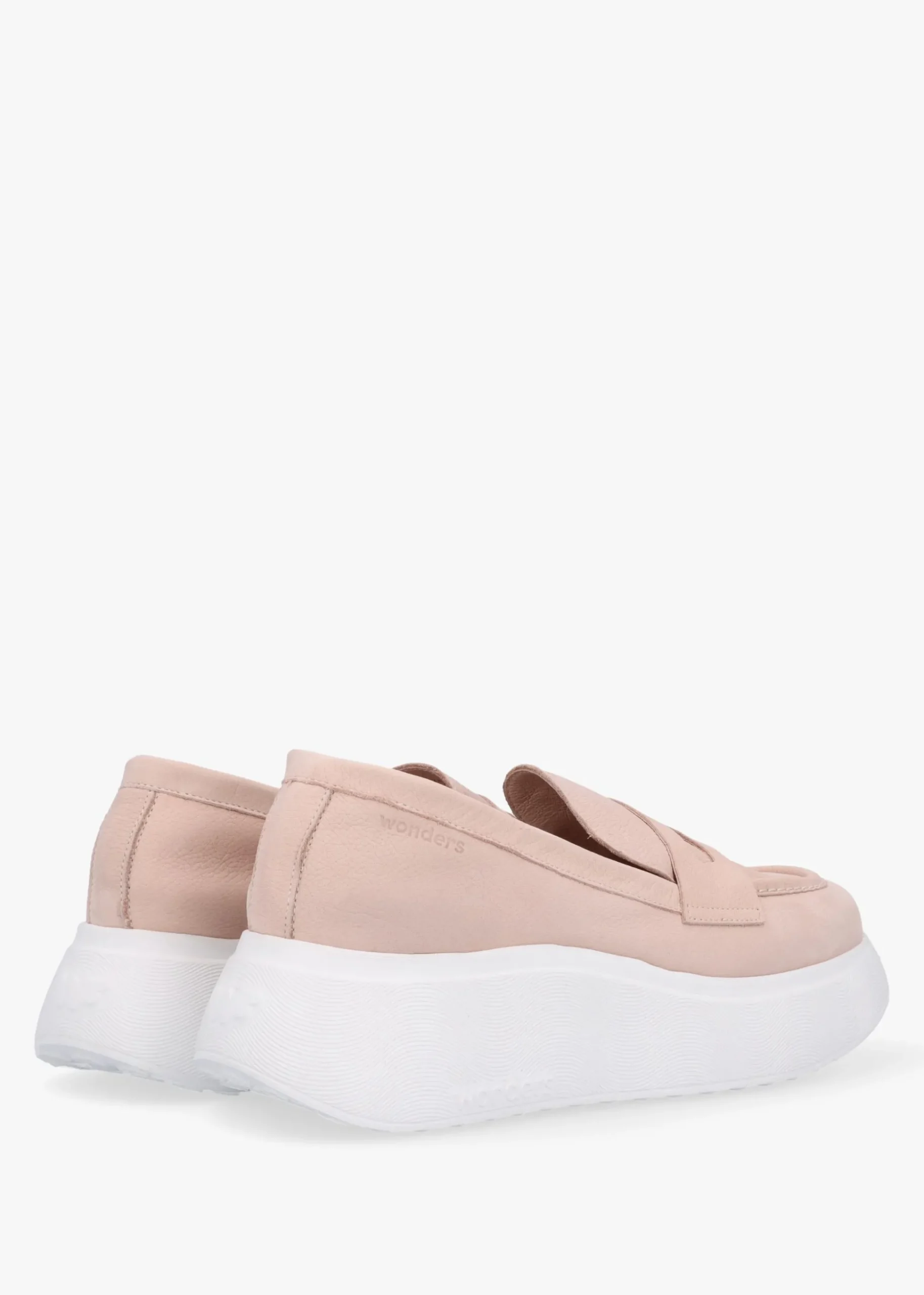 Estela Nude Nubuck Leather Chunky Loafers