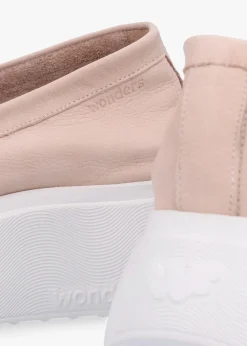 Estela Nude Nubuck Leather Chunky Loafers