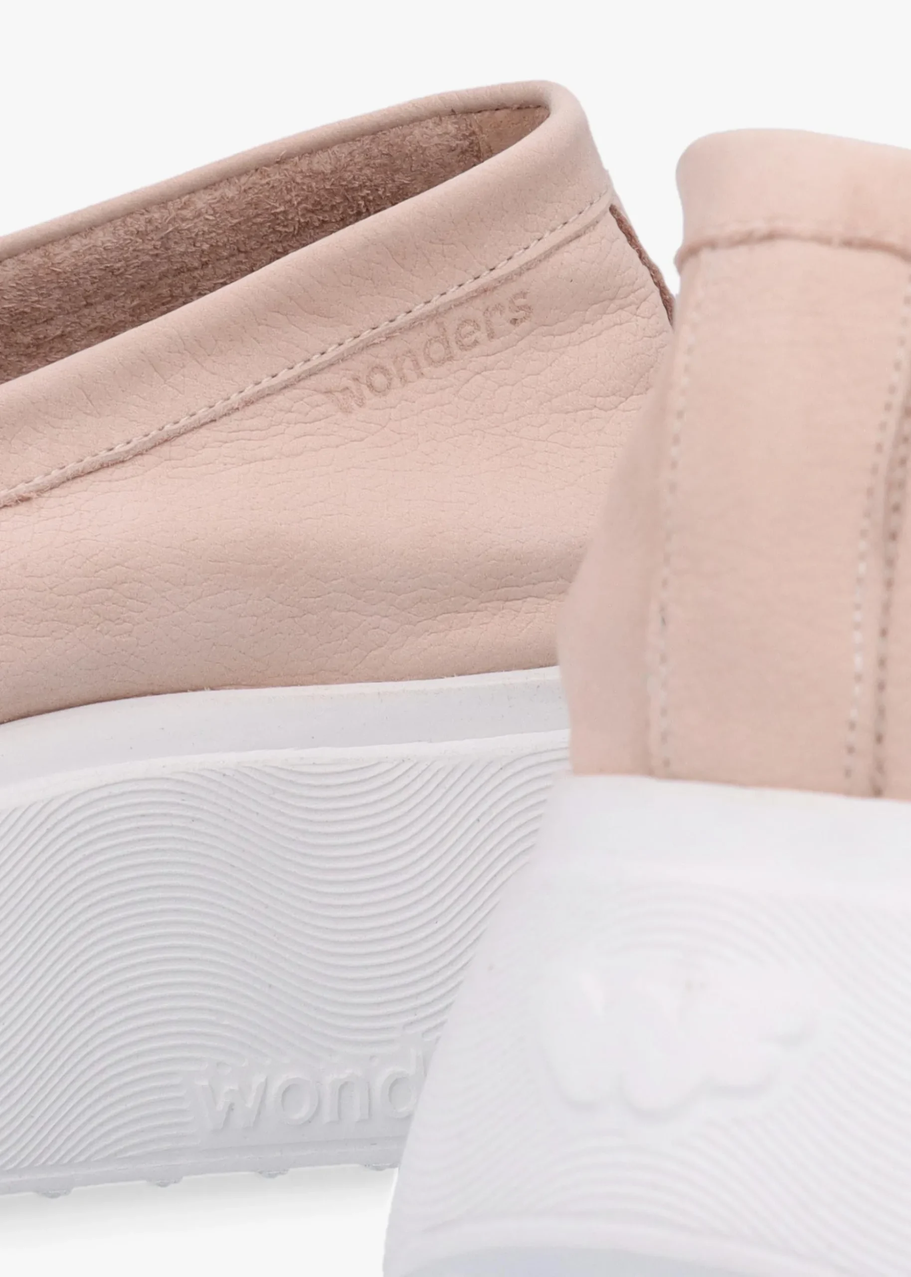 Estela Nude Nubuck Leather Chunky Loafers