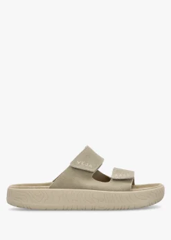 Etna Taupe Almond Suede Sandals