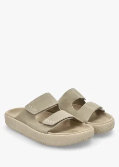 Etna Taupe Almond Suede Sandals