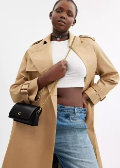 Evie Black Leather Wallet On A Chain Bag