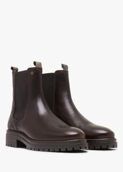 Evie Brown Leather Chelsea Boots