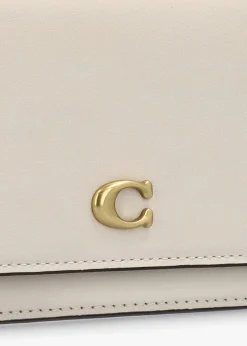 Evie Chalk Leather Wallet On A Chain Bag
