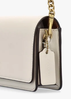 Evie Chalk Leather Wallet On A Chain Bag
