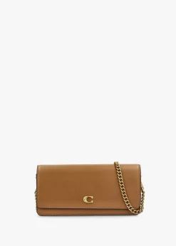 Evie Honey Brown Leather Wallet Bag