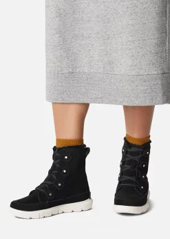 Explorer Next Joan Black Fawn Suede Ankle Boots