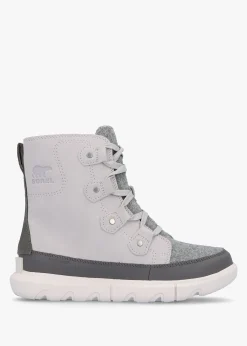 Explorer Next Joan Moonstone Sea Salt Suede Ankle Boots