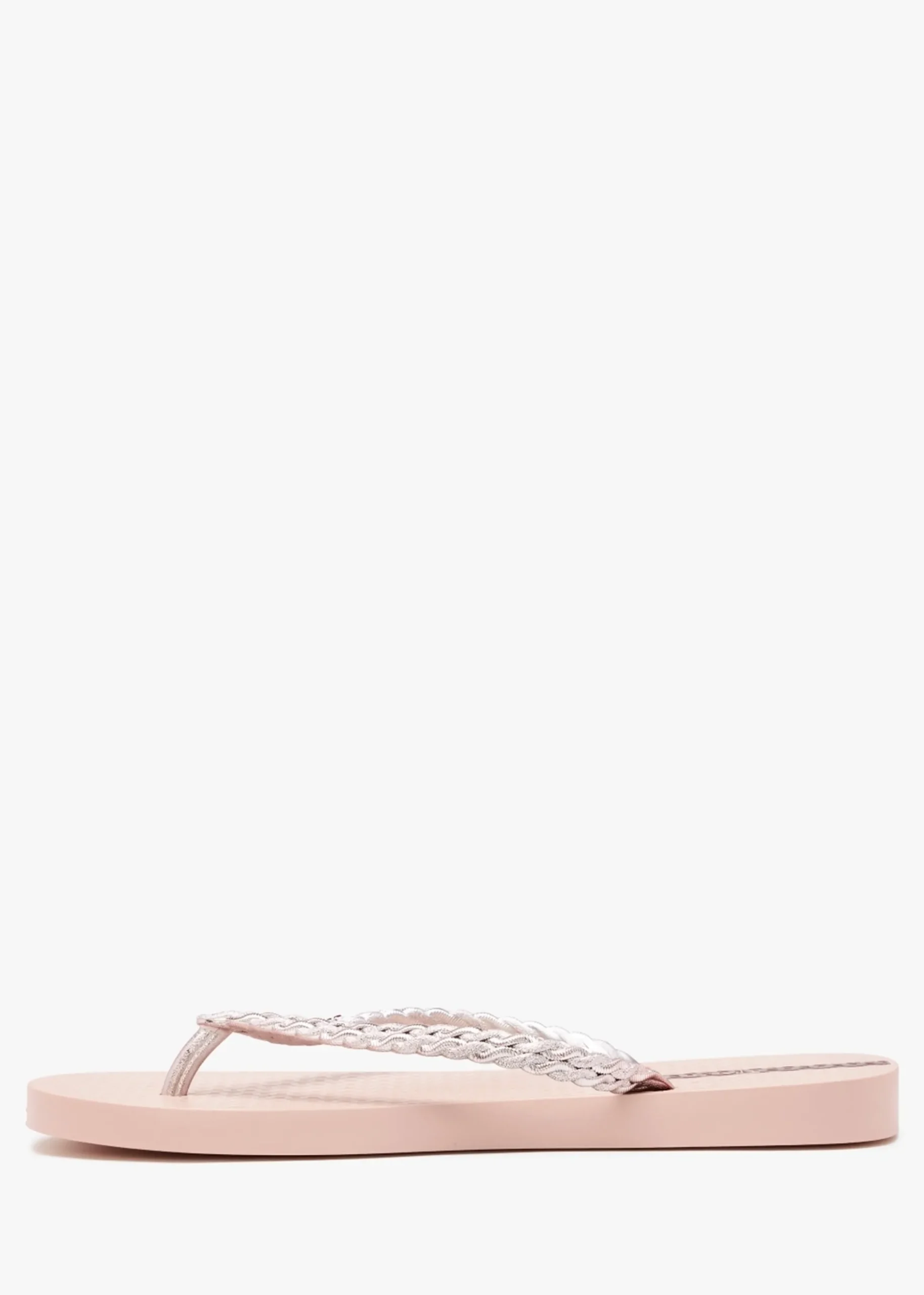 Exuberance Chrome Rose Gold Flip Flops