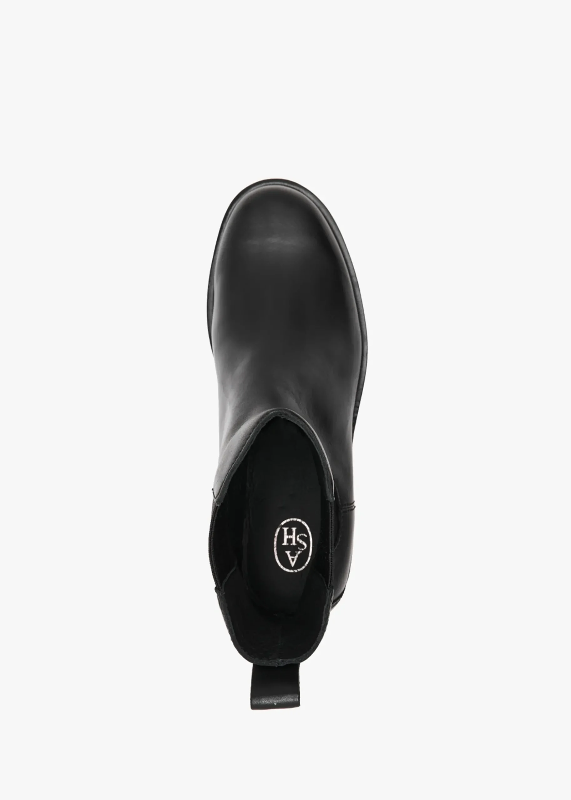 Fancy Black Leather Chelsea Boots