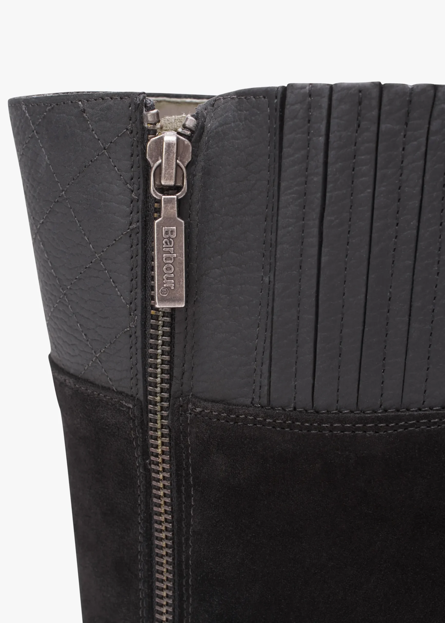 Fareham Black Leather Knee High Boots