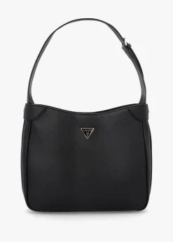 Fedora Black Hobo Shoulder Bag