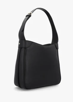 Fedora Black Hobo Shoulder Bag